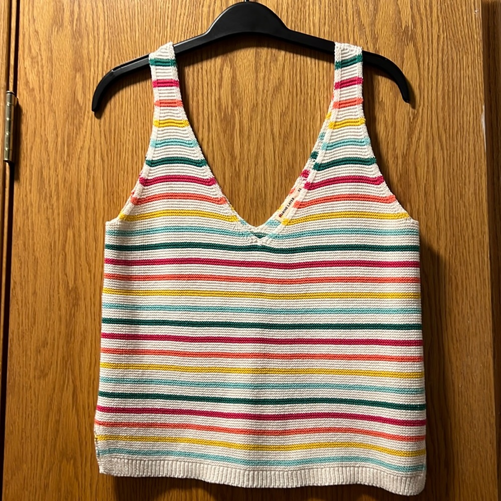 Marine Layer Multicolor Striped Tank Top